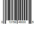 Barcode Image for UPC code 013158490005. Product Name: Dig D49 0.75 in. Pipe Thread To 0.75 in. Hose Thread- Black Coupling