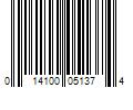 Barcode Image for UPC code 014100051374. Product Name: Pepperidge Farm  Inc Goldfish Bold Mix Variety Pack Snack Crackers  1 oz Snack Packs  30 Ct