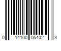 Barcode Image for UPC code 014100054023. Product Name: Pepperidge Farm  Inc Pepperidge Farm Milano Cookies  Double Dark Chocolate  30 Packs  2 Cookies per Pack