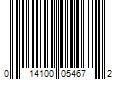 Barcode Image for UPC code 014100054672. Product Name: Pepperidge Farm  Inc Goldfish Cheddar Cheese Crackers  27.3 oz Carton