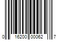 Barcode Image for UPC code 016200000627