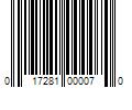 Barcode Image for UPC code 017281000070. Product Name: EMPI Inc HEIM END 3/8 Inch -24THD 3/8 BALL