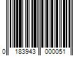 Barcode Image for UPC code 0183943000051