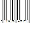Barcode Image for UPC code 0194109407102