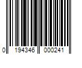 Barcode Image for UPC code 0194346000241. Product Name: first quality Assurance Women s Incontinence & Postpartum Underwear  XS   Maximum Absorbency (72 Count)