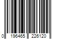 Barcode Image for UPC code 0196465226120. Product Name: adidas Women's Adizero SL Running Shoes, Size 6, Black/White/Carbon