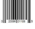 Barcode Image for UPC code 020066011895. Product Name: Rust-Oleum Stops Rust 5-in-1-Pack Gloss Regal Red Spray Paint (NET WT. 12-oz) | 376895