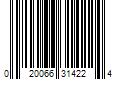 Barcode Image for UPC code 020066314224. Product Name: Black  Rust-Oleum Peel Coat Gloss Spray Paint-298102  10 oz