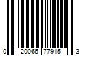 Barcode Image for UPC code 020066779153