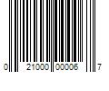 Barcode Image for UPC code 021000000067. Product Name: Springfield Guardian Replacement T-Brace for Bolt-On