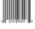 Barcode Image for UPC code 022200962285