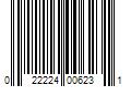 Barcode Image for UPC code 022224006231. Product Name: KENNYS CANDY & CONFECTIONS INC Sweet Chaos Dill Pickle Popcorn 6 oz Bagged