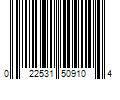 Barcode Image for UPC code 022531509104