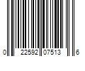 Barcode Image for UPC code 022592075136. Product Name: BlueTriton Brands  Inc. Ozarka Natural Spring Water 20 Fluid Ounce (Pack of 28)