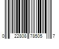 Barcode Image for UPC code 022808785057