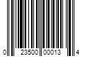 Barcode Image for UPC code 023500000134