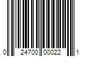 Barcode Image for UPC code 024700000221