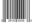 Barcode Image for UPC code 025100000088. Product Name: DRiV Incorporated MOOG 818 U-joint