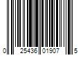 Barcode Image for UPC code 025436019075. Product Name: Heddon Sonar Flash Hard Bait, Chrome