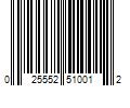 Barcode Image for UPC code 025552510012. Product Name: Greenfield Products Vinyl Coated Mushroom Anchor - Black, 10 lb.
