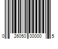 Barcode Image for UPC code 026050000005