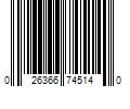 Barcode Image for UPC code 026366745140. Product Name: TrimMaster Cherry 1-3/8 in. x 72 in. Carpet Trim Transition Strip
