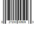 Barcode Image for UPC code 027200005093