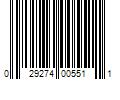 Barcode Image for UPC code 029274005511. Product Name: Knape & Vogt Steel Bracket 16 Ga. 48 in. L