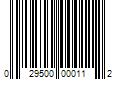 Barcode Image for UPC code 029500000112