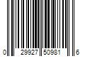 Barcode Image for UPC code 029927509816