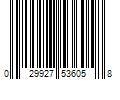 Barcode Image for UPC code 029927536058. Product Name: No 918 Jacob Sheer Tab Top Single Curtain Panel, One Size, White