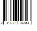 Barcode Image for UPC code 0311701080063. Product Name: Coloplast Bedside-Care Rinse-Free Body Wash and Shampoo  4 oz Pump Bottle  1 Ct