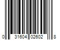 Barcode Image for UPC code 031604026028