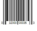 Barcode Image for UPC code 032000000353