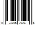 Barcode Image for UPC code 032035000076