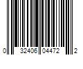 Barcode Image for UPC code 032406044722. Product Name: T-Fal 3-pc. Aluminum Non-Stick Frying Pan, One Size, Black