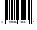 Barcode Image for UPC code 033006000071