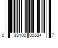 Barcode Image for UPC code 033100005347