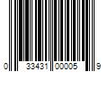 Barcode Image for UPC code 033431000059