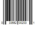 Barcode Image for UPC code 033552002031. Product Name: Howard Leight by Honeywell Honeywell Howard LeightÂ®/Laser-LiteÂ® Contoured T-Shape Polyurethane Foam Uncorded Earplugs (Polybag