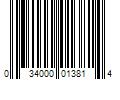 Barcode Image for UPC code 034000013814