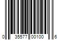 Barcode Image for UPC code 035577001006. Product Name: Sack-Ups Gunsack Rifle Silicone-Treated Cotton Blend 52   Gray