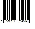 Barcode Image for UPC code 0358211834014. Product Name: Topix Replenix Sensitive  Caffeine Fortified Calming Serum  Fragrance Free   1 fl oz (30 ml)