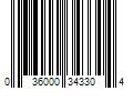 Barcode Image for UPC code 036000343304. Product Name: Kimberly Clark Huggies Wipes with Aloe & Vitamin E  Unscented  1 Pack  56 Total Ct (Select for More Options)