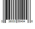 Barcode Image for UPC code 036000554946. Product Name: Cottonelle 12-Pack Ultra Comfort Mega Roll Toilet Paper