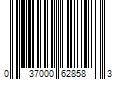 Barcode Image for UPC code 037000628583. Product Name: Always Ultra Thin Size 5 Extra Heavy Overnight Pads With Wings (72 Count)