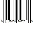 Barcode Image for UPC code 037000943709. Product Name: Procter & Gamble Head and Shoulders Dandruff Conditioner  Dry Scalp Care  10.6 fl oz