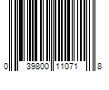 Barcode Image for UPC code 039800110718. Product Name: Energizer 379 Silver Oxide Button Battery, 1-Pack
