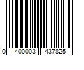 Barcode Image for UPC code 0400003437825