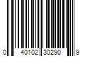 Barcode Image for UPC code 040102302909. Product Name: Andis ProDry 1875W Red  Tourmaline  Ionic  Cermanic technology
